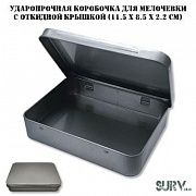 Ударопрочная коробочка для мелочевки с откидной крышкой (11.5 х 8.5 х 2.2 см)