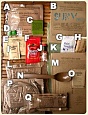 MRE сухпаек, Индивидуальный рацион питания армии США (кейс B, меню 13-24 - коробка из 12 разных меню)