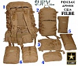 FILBE - тактический армейский модульный рюкзак морской пехоты США (с рамой и гидратором)